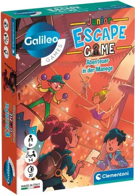 Produktbild von Clementoni Escape Game Junior - Abenteuer in der Manege