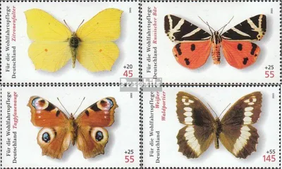 Produktbild von Briefmarken BRD (BR.Deutschland) 2005 Mi 2500-2503 (kompl.Ausg.) postfrisch Schmetterlinge