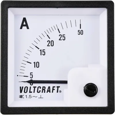 Produktbild von VOLTCRAFT AM-72X72/25A AM-72X72/25A Analog-Einbaumessgerät AM-72X72/25A 25 A Dreheisen