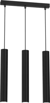 Zdjęcie produktu dla Lampa wisząca tuba czarna 3xGU10 Milagro HUDSON MLP8792
