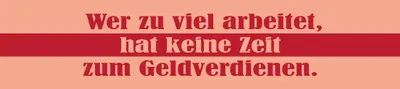 Produktbild von vianmo Blechschild 10x46 cm Wer zu viel arbeitet, hat keine Zeit