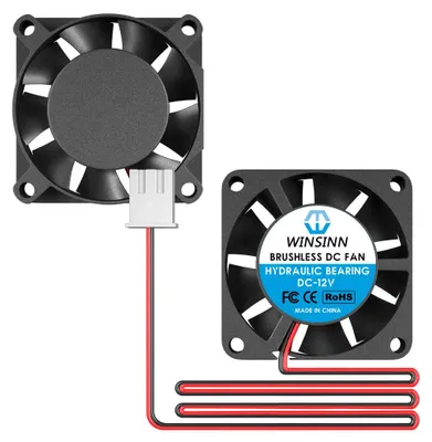 4x Mini-Ventilator 25x25x7 mm, 12 V, Hochgeschwindigkeit