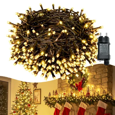 Lichterkette 80 m, 800 LEDs, IP44, 8 Modi, warmweiß