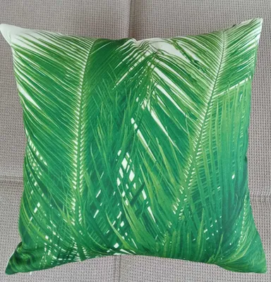 Produktbild von Kissenhülle "Palmenblatt", Kissenbezug 40x40 cm, modernes Design