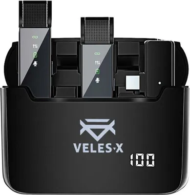 Produktbild von Veles-X Wireless Lavalier Microphone System Dual USB-C Mikrofon für Smartphone