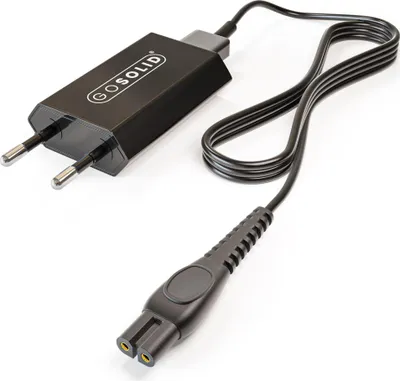 Produktbild von GO SOLID! Ladegerät 5V kompatibel mit Philips 7000 Serie (MG7920/15, MG7930/15, MG7940/15/75, MG7950/15)