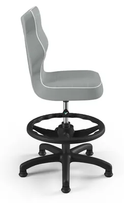 Produktbild von Kinder-Wachstumsstuhl Ergonomischer Schreibtischstuhl Für Körpergrösse 119-142 Cm, Petit Schwarz Jasmine 03, Mit Fussstütze