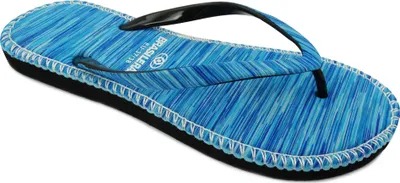 Produktbild von BRASILERAS Damen Sandalen mit rutschfester Sohle bequem schuhe strand/schwimmbad/stadt blau 37/38 EU - UBHIPM