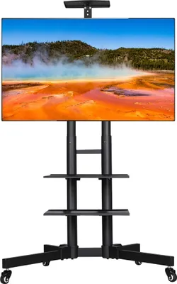 Produktbild von Yaheetech TV Ständer TV Bodenständer für 32-75 Zoll TV mit Rollen & 3 Ablageflächen, Max. VESA 600 x 400 mm