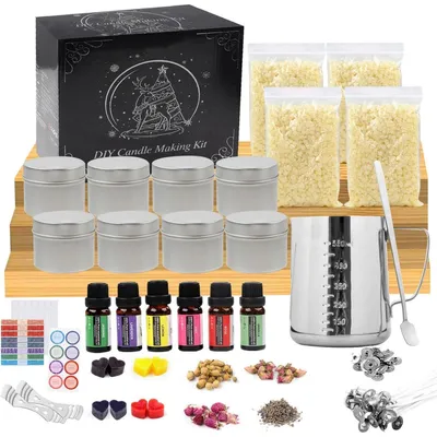Productafbeelding van TEPENAR DIY Set voor het maken van kaarsen. Bevat sojawas en bijenwas