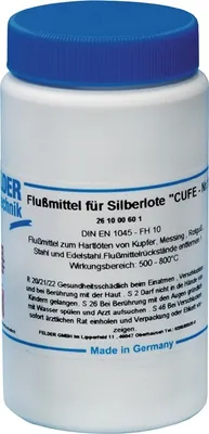 Produktbild von Felder Flussmittel für Silberlote CuFe Nr.1 Wirktemperatur 500-800 C - 261000551