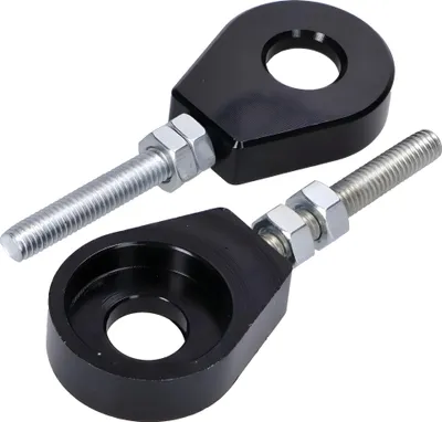 Produktbild von Radspanner / Kettenspanner Satz Aluminium schwarz eloxiert 12mm
