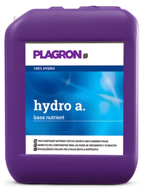 Produktbild von Plagron Hydro A 20 L – hochkonzentrierter mineralischer Basisdünger für Hydrokultur und inerte Substrate, NPK 3-0-1, Spurenelemente in Chelatform, für Wachstum und Blüte, Komponente A