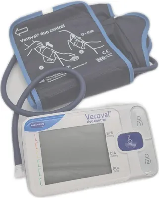 Obrázek produktu pro Tlakoměr na paži Veroval duo control: Tlakoměr na paži, který správně měří i v případě srdeční arytmie - velké N