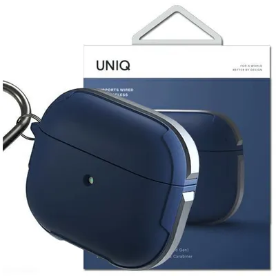 Produktbild von Uniq Etui Valencia Airpods 3 Niebieski/Blau Antimikrobiell