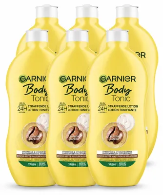 Imagen del producto de 6 x Loción corporal Garnier Body Tonic - reafirmante e hidratante - 400 ml - Paquete económico - 6 unidades