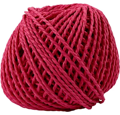 Produktbild von Papiergarn, Dicke 2,5-3 mm, Pink, 150 g, 40 m/ 1 Knäuel [HOB-41731]