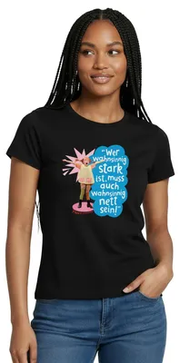 Produktbild von Spreadshirt Pippi Langstrumpf Mit Spruch Frauen T-Shirt, XXL, Schwarz