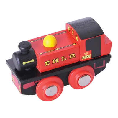 Immagine prodotto di Bigjigs Rail Riproduzione in legno della locomotiva EHLR Jack