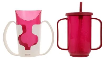 Produktbild von 2er Set auslaufsichere Pflegebecher 250 ml für Senioren