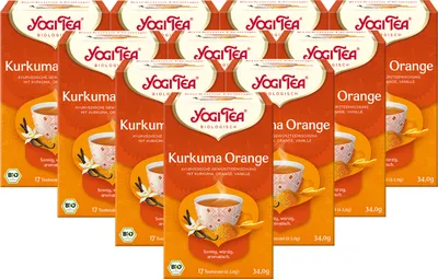 Produktbild von 10 x  YOGI TEA Kurkuma Orange | 10 x 34g