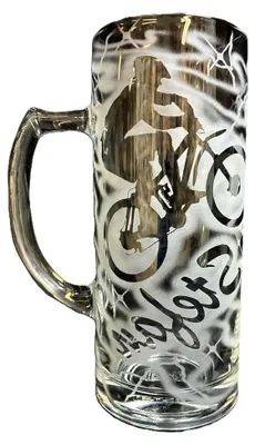 Produktbild von Bierkrug 0,3 l mit personalisierter Gravur für Mountainbiker