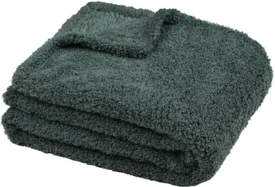 Produktbild von STOF | Kuscheldecke - Tagesdecke - MONTREAL - 130x160 cm - Jade - Weich und stilvoll - Perfekt für kalte Tage