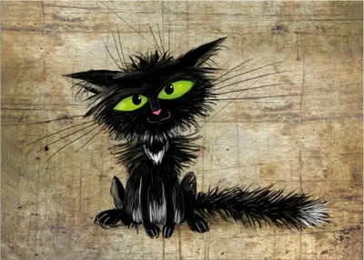 Image de Paillasson Chat drôle en 50x70 cm comme paillasson