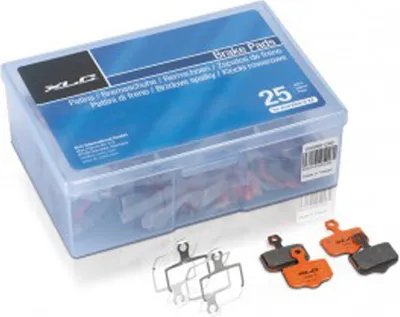 Produktbild von XLC Scheibenbremsbeläge Avid Elixir/XX Werkstattbox mit 25 Sets - organischer...