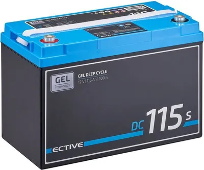 Produktbild von ECTIVE DC 115S GEL Deep Cycle mit LCD-Anzeige 115Ah Versorgungsbatterie - 0% nach §12 Abs. 3 UstG