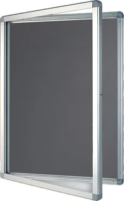 Produktbild von FRANKEN Franken Schaukasten ECO Außenbereich 75 x 101,1 x 4,5 cm (B x H x T) 9 x DIN A4 mit Schloss Aluminium silber