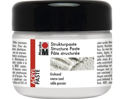 Image de Pâte structurée acrylique Marabu, 225 ml, sable grossier
