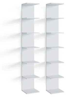 Obrázek produktu pro Nástěnná police Vicco Paolo Bílá 28 x 190 cm Sada 2 kusů, Model 52083