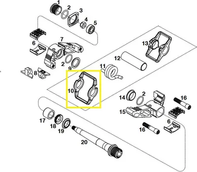 Produktbild von Crankbrothers Pedal Wing Flügel, außen, Candy, Level 11, Ti