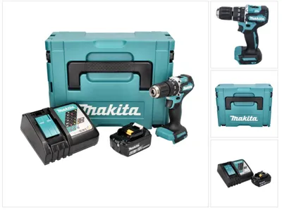 Produktbild von Makita DHP 487 RG1J Akku Schlagbohrschrauber 18 V 40 Nm Brushless + 1x Akku 6,0 Ah + Ladegerät + Makpac