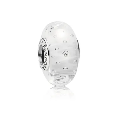 Produktbild von Pandora 791617CZ weiß sprudelnder Murano-Glas Charm