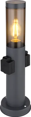 Produktbild von Globo Lighting Außenleuchte Edelstahl anthrazit, 1x E27