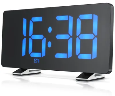 Obrázek produktu pro Rádiobudík Bearware, digitální radiobudík s automatickým stmíváním, funkcí Snooze, pamětí na 15 FM rádií