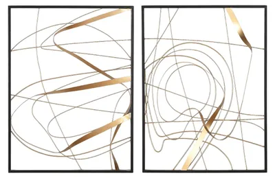 Immagine prodotto di Pannello decorativo da parete "Lineare", metallo, color oro, L. 3 cm, P. 46 cm, H. 61 cm. Codice: 69864. Confezione da 2 pezzi (assortiti)