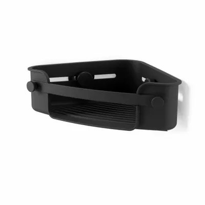 Produktbild von Umbra Duschregal Flex, Eckduschablage mit Gel-Lock, Kunststoff, Schwarz, 1004435-040