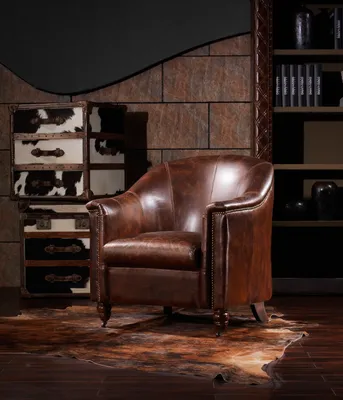 Immagine prodotto di Clubsessel Vintage Leder Ledersessel Sessel Designsessel Echtleder Retro Sofa