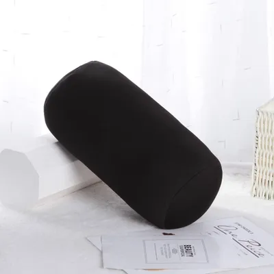 Produktbild von Omgoods - Nackenkissen mit Mikrokügelchen - Reisekissen - Mini-Nackenkissen - Bequemer Nackenstütze - Ideal für Reisen - Schwarz - Reisekissen