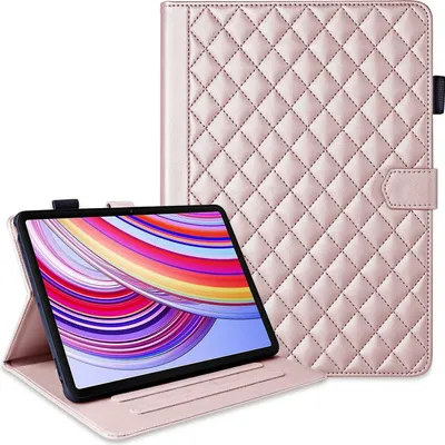 Produktbild von Für Xiaomi Redmi Pad Pro 12.1 Design Rhombus Kunstleder Hülle mit Standfunktion