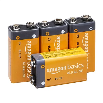 Productafbeelding van A. Basics - 9 volt alkaline batterij voor dagelijks gebruik - Verpakking van 4 stuks
