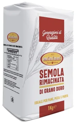 Image de Semoule de blé dur Mininni, réencrée, 1 kg