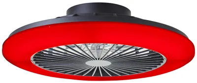 Productafbeelding van Zwarte ventilator Salerno met RGB functie