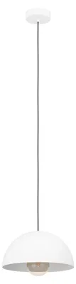 Produktbild von EGLO Hängelampe Gaetano, Pendelleuchte über Esstisch, Esszimmerlampe aus Metall in Weiß, Hängeleuchte mit E27 Fassung, Ø 30 cm