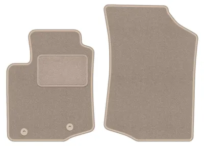 Imagen del producto de Alfombrillas delanteras de moqueta para Peugeot 108 2014- (hatchback) – 2 piezas, beige, a medida – Wielganizator LUX