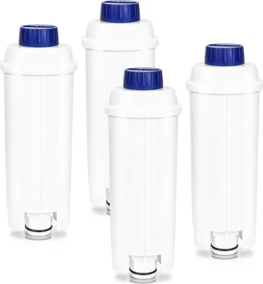 Produktbild von Jiubiaz Vodní filtr pro kávovar Delonghi Vodní filtr kompatibilní pro DLSC002 ECAM ETAM 60 litrů vody s aktivním uhlím 4ks
