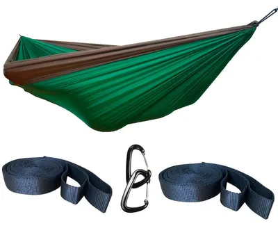 Obrázek produktu pro Hideaway Outfitters OffRoad lehká houpací síť zelená-khaki s popruhy na stromy, cestovní